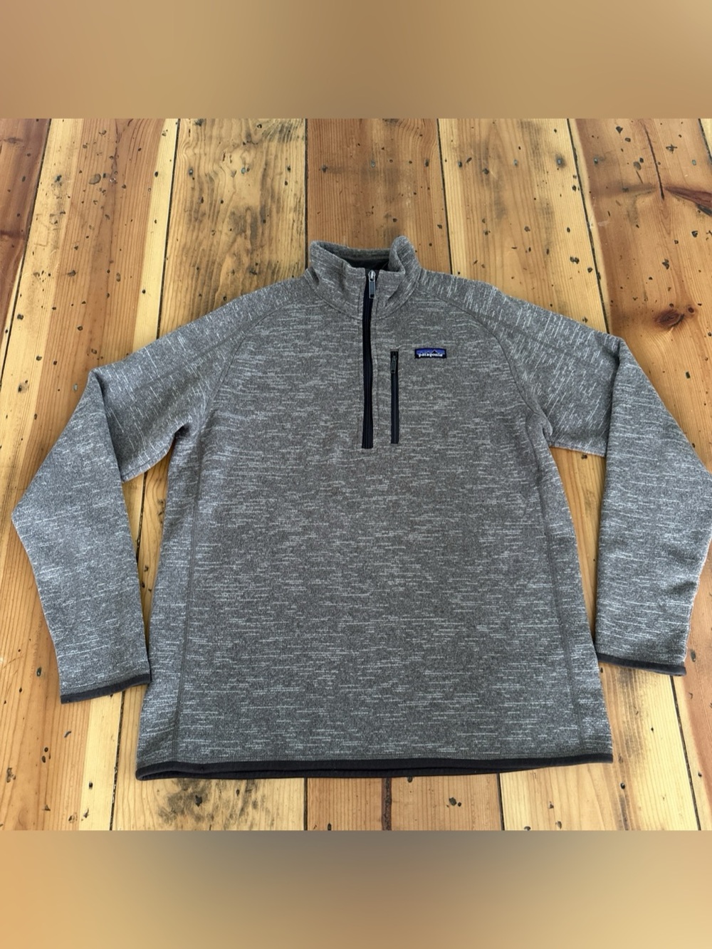 Patagonia Better Sweater Men's Size L Knit Fleece Brown Pullover 1/4 Zip